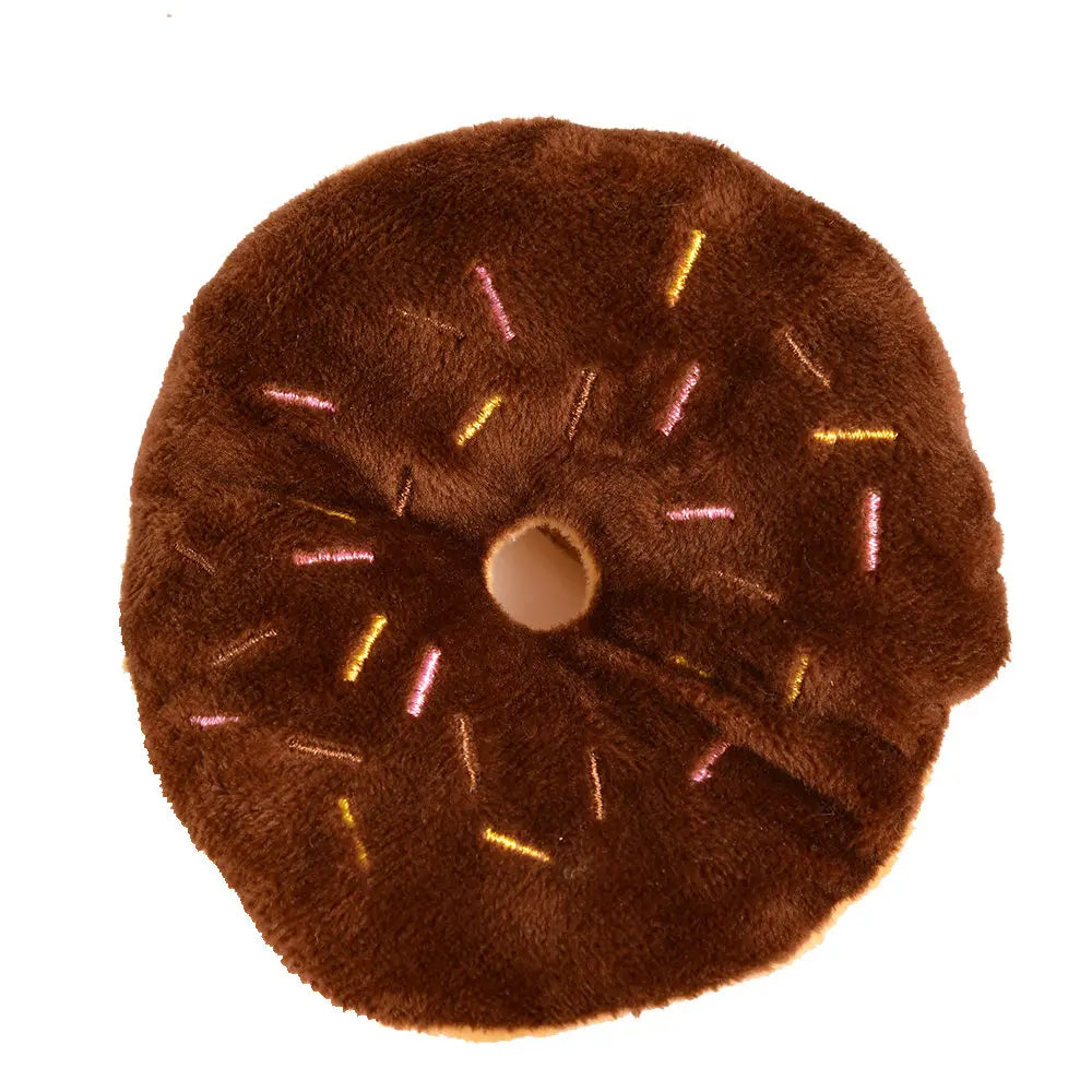 Donuts Toys For Pet Cats Dogs Squeaker Plush ToysDurable Dog Products Squeak Toys For Small Dogs Puppy Pet Products TY0067
