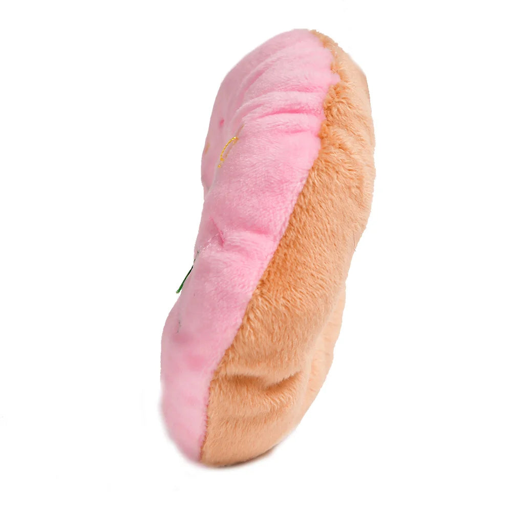 Donuts Toys For Pet Cats Dogs Squeaker Plush ToysDurable Dog Products Squeak Toys For Small Dogs Puppy Pet Products TY0067