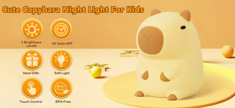 LED Mini Night Light Cute Dog Deer Foldable Desk Lamps Desktop Ornament Book Light Kids Room Bedside Bedroom Decor Holiday Gifts