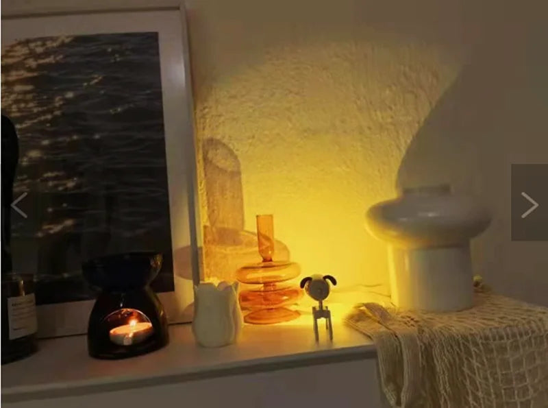 LED Mini Night Light Cute Dog Deer Foldable Desk Lamps Desktop Ornament Book Light Kids Room Bedside Bedroom Decor Holiday Gifts